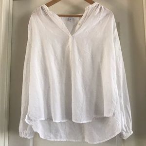 Old Navy Floral Embroidered Button Down Blouse